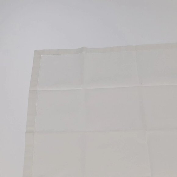 HERMES Handkerchief Cotton White Auth 101161 - Picture 2 of 10